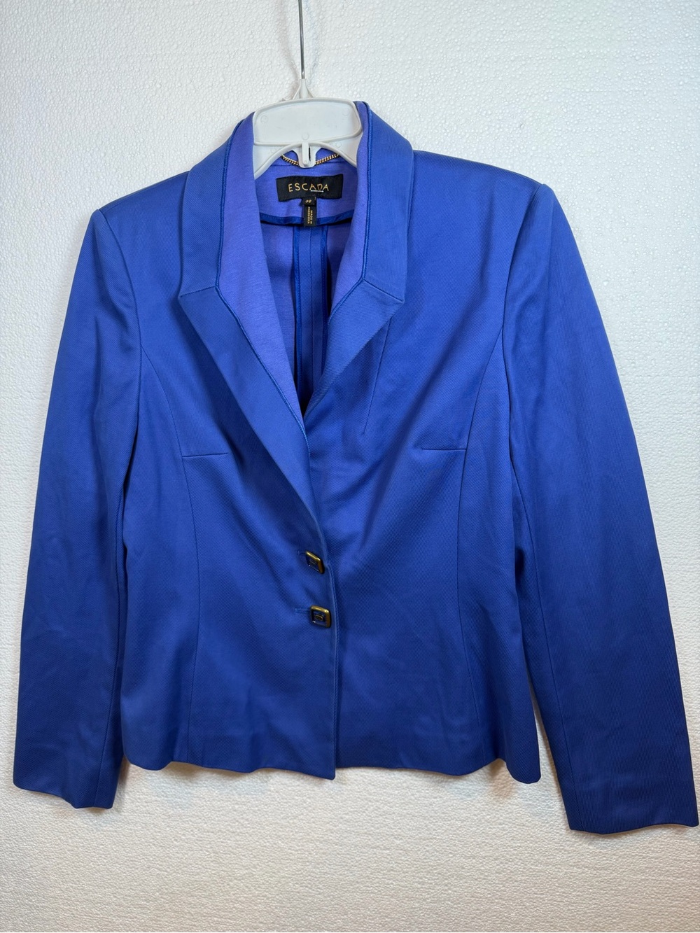 Escada Cobalt Blue Structured Blazer